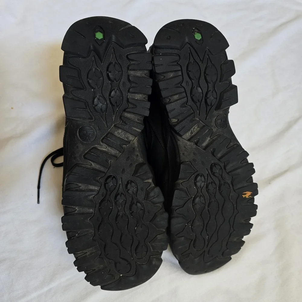 Timberland Mt Maddsen Mid Waterproof Black Leather Hiking Boots Mens 11.5 A2960‎
